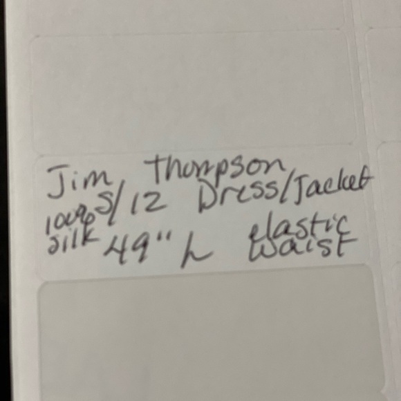 Jim Thompson silk jacket/dress size 12 - Picture 6 of 7